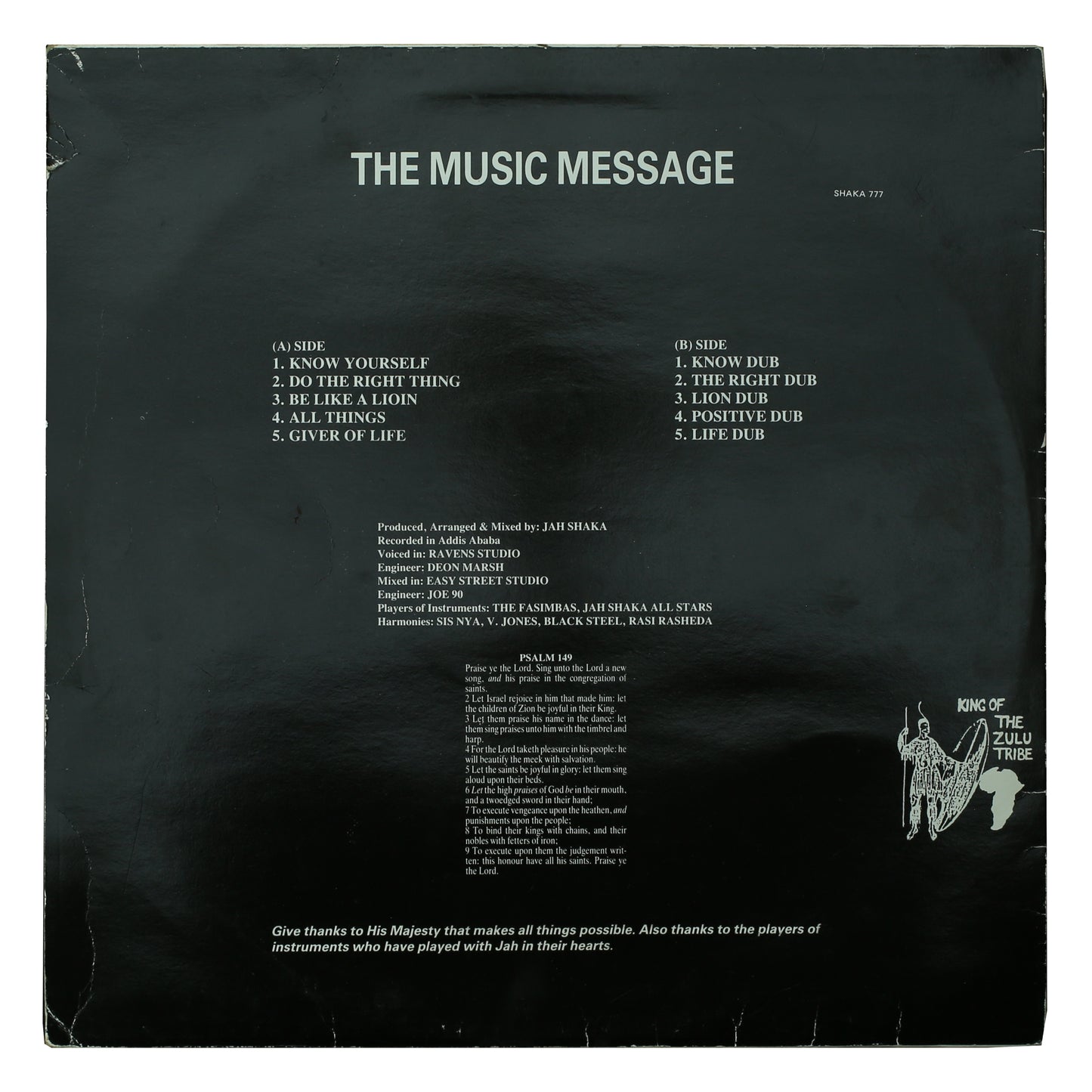 Jah Shaka - The Music Message
