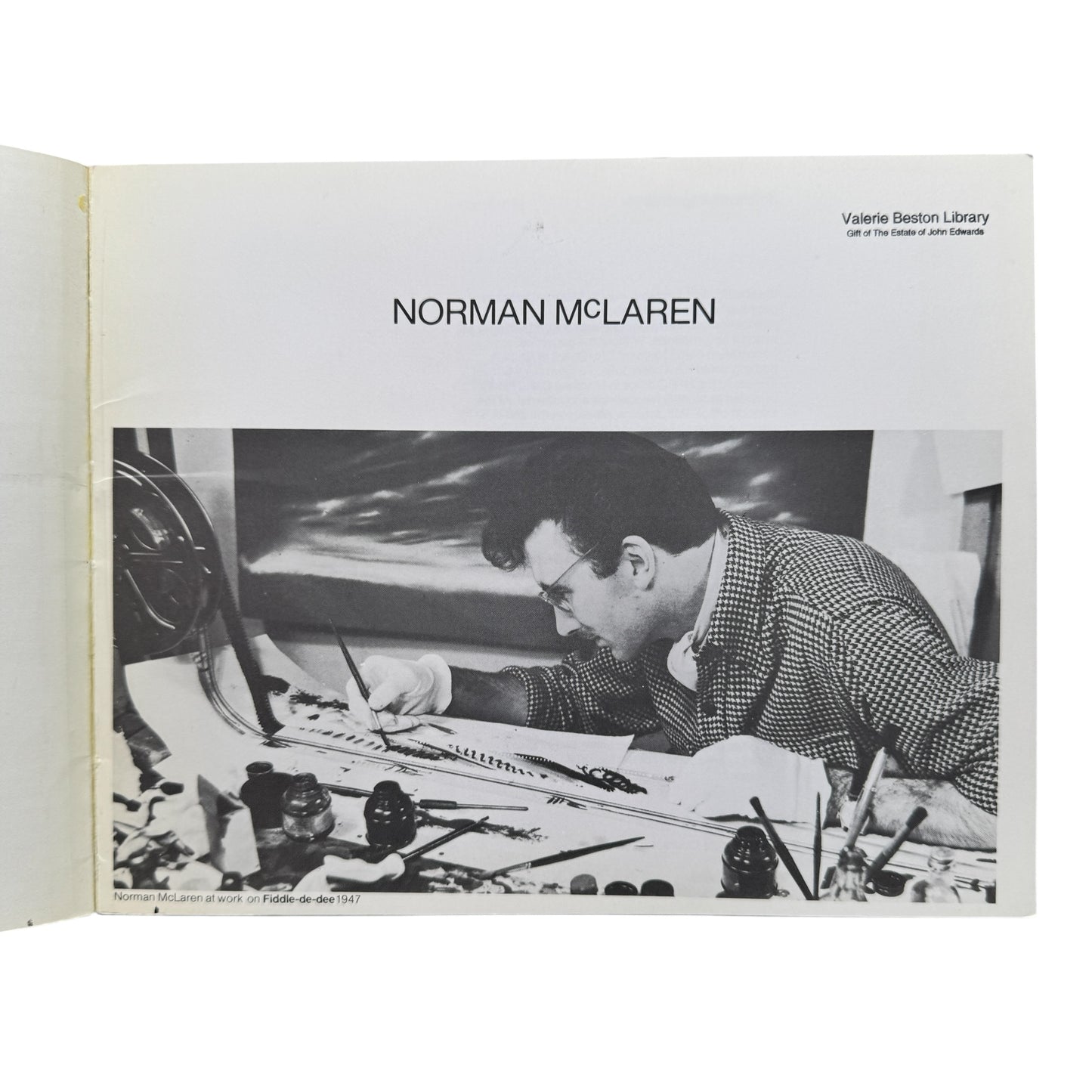 Norman McLaren, Third Eye Centre 1977