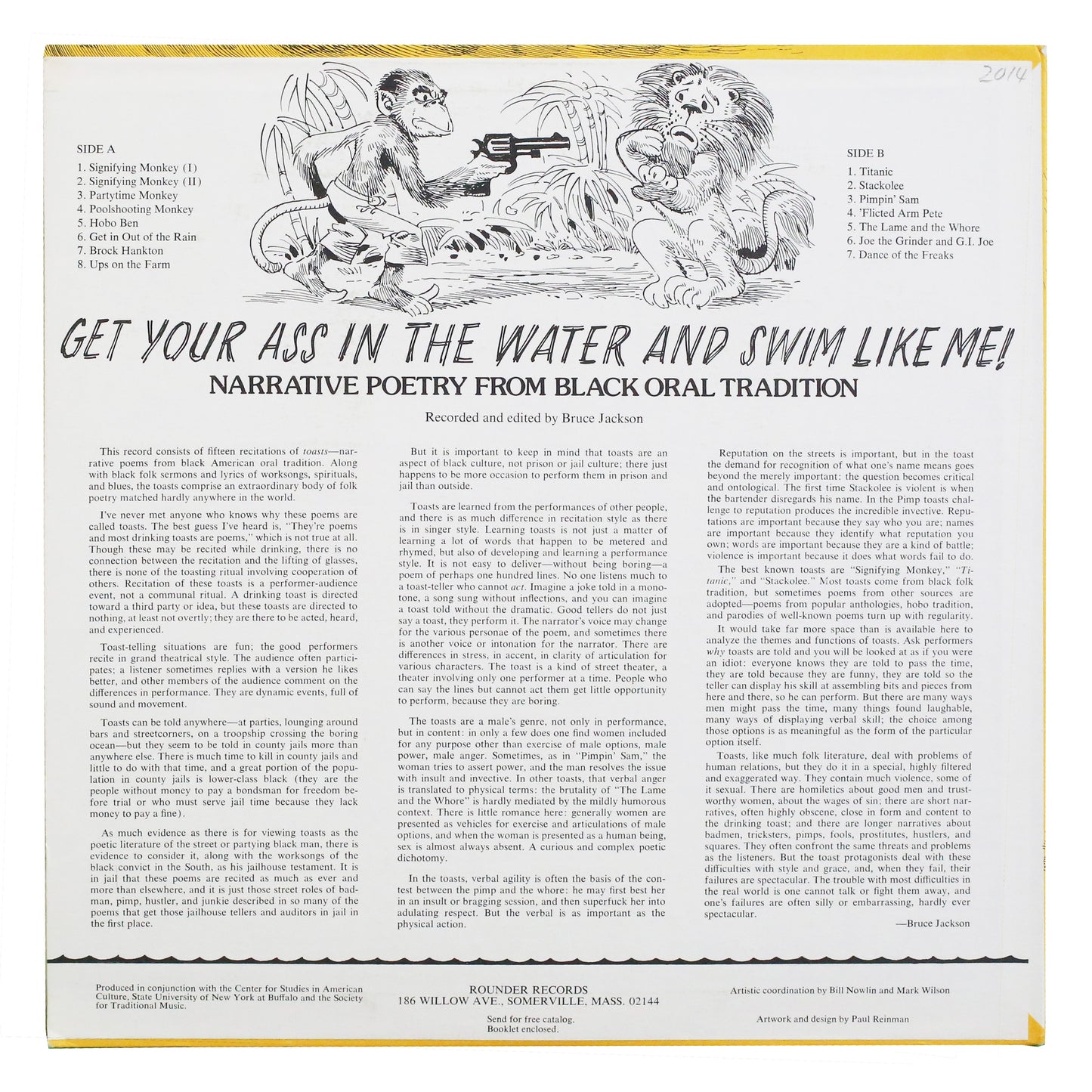 VA - Get Your Ass In The Water And Swim Like Me (Narrative Poetry From Black Oral Tradition)