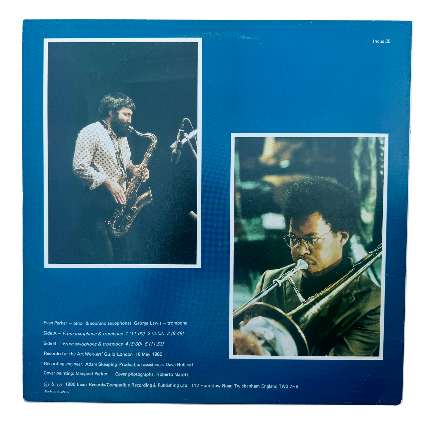 Evan Parker / George Lewis – From Saxophone & Trombone