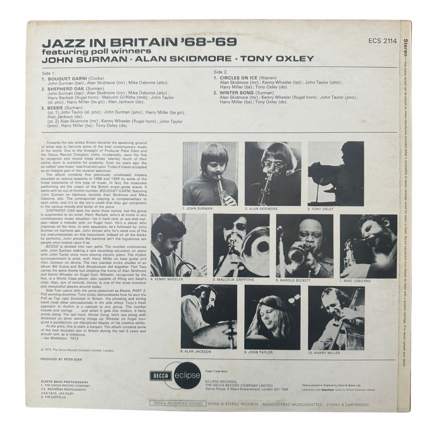 John Surman, Alan Skidmore, Tony Oxley – Jazz In Britain '68-'69