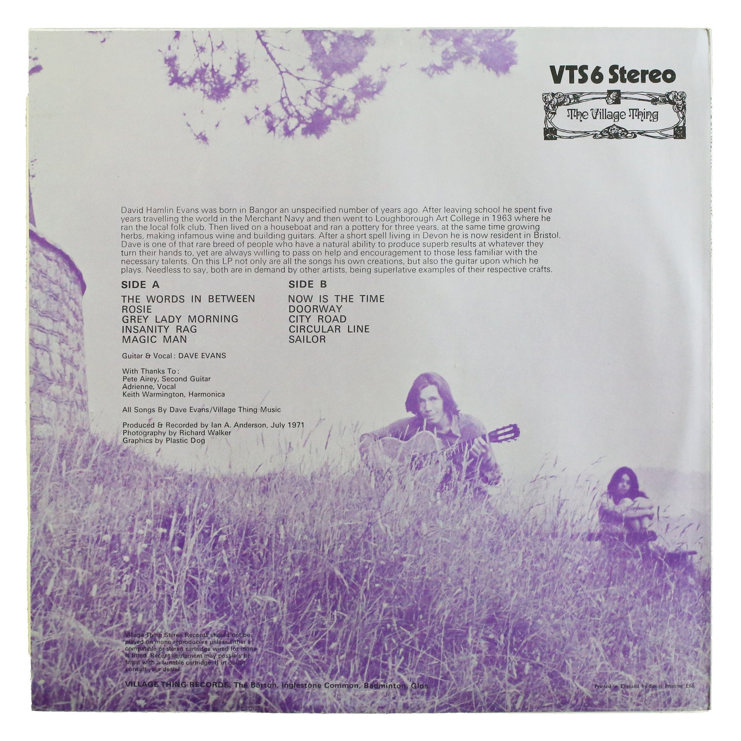 Dave Evans - The Words In Between