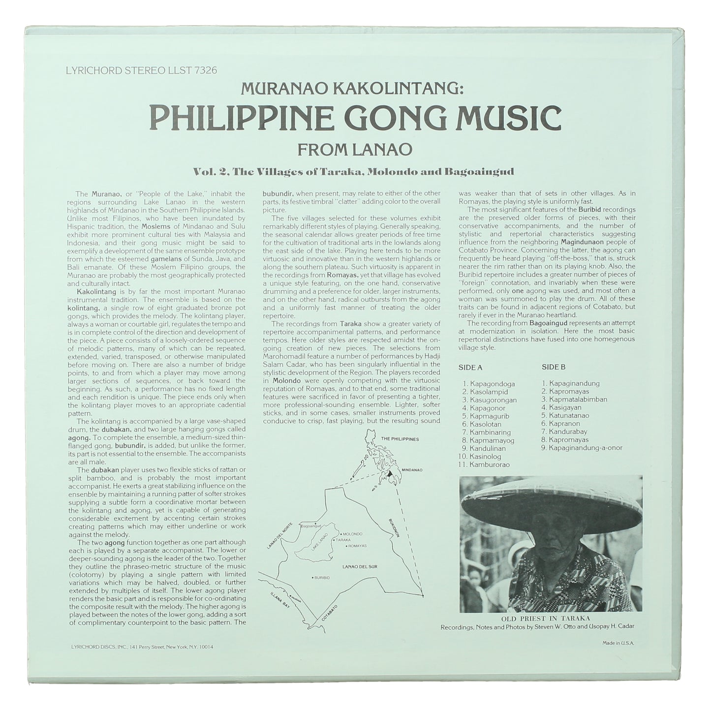 VA - Muranao Kakolintang: Philippine Gong Music From Lanao (The Villages Of Taraka, Molondo And Bagoaingud)
