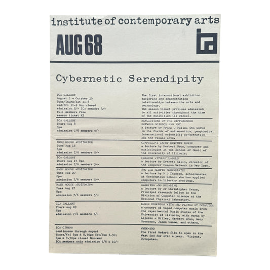 Cybernetic Serendipity Program
