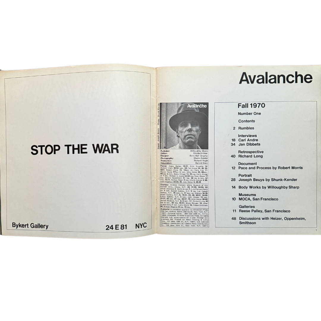 Avalanche No. 1, 1970