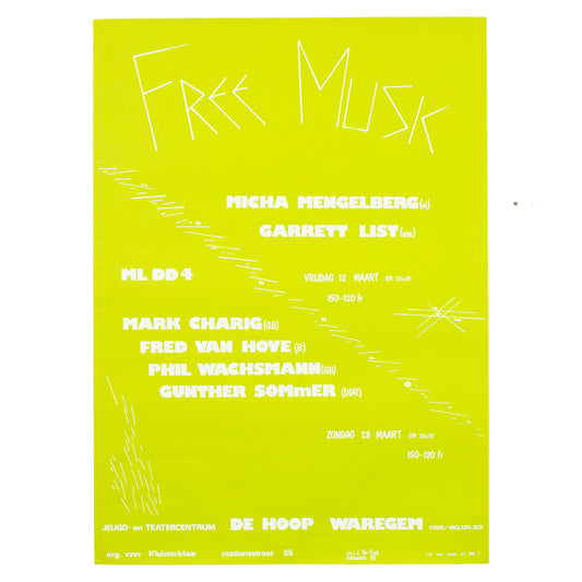 Free Musik, Veij Van Zegel, Ca 1978 Poster