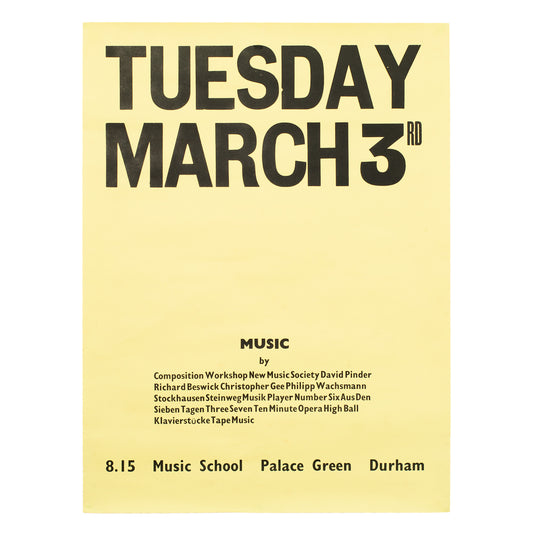 TUESDAY MARCH 3rd Poster