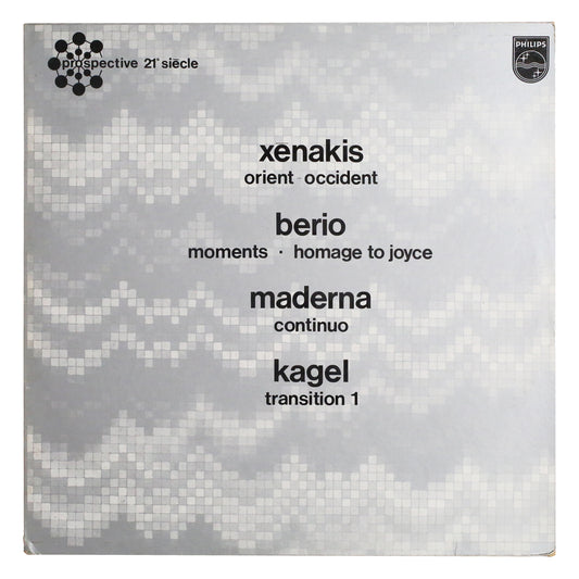 Xenakis / Berio / Maderna / Kagel - Orient–Occident / Moments · Homage To Joyce / Continuo / Transition 1